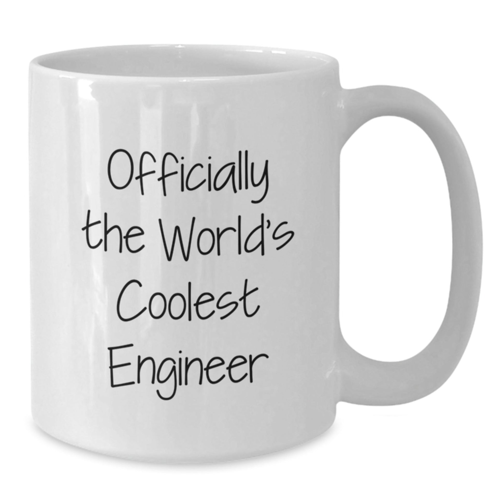 Funny Engineer Gifts from Friends - 'Officially The World's Coolest Engineer' White Coffee Mug for Engineer Graduation, Unique Gifts for Men, Women, Coworkers, Family - The Buy Boom