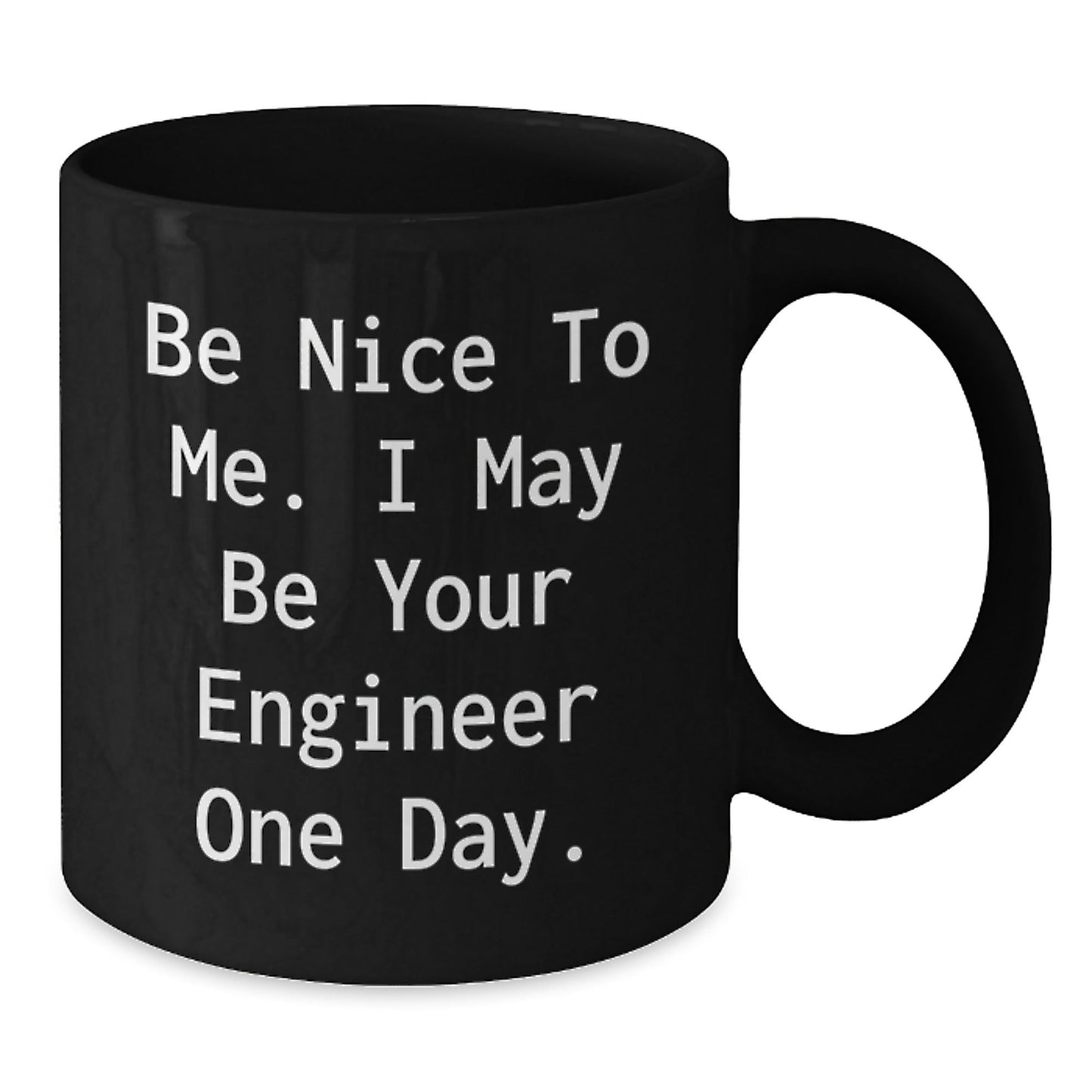 Funny Engineer Gifts from Men to Engineer Friends - Black Coffee Mug Christmas Unique - The Buy Boom