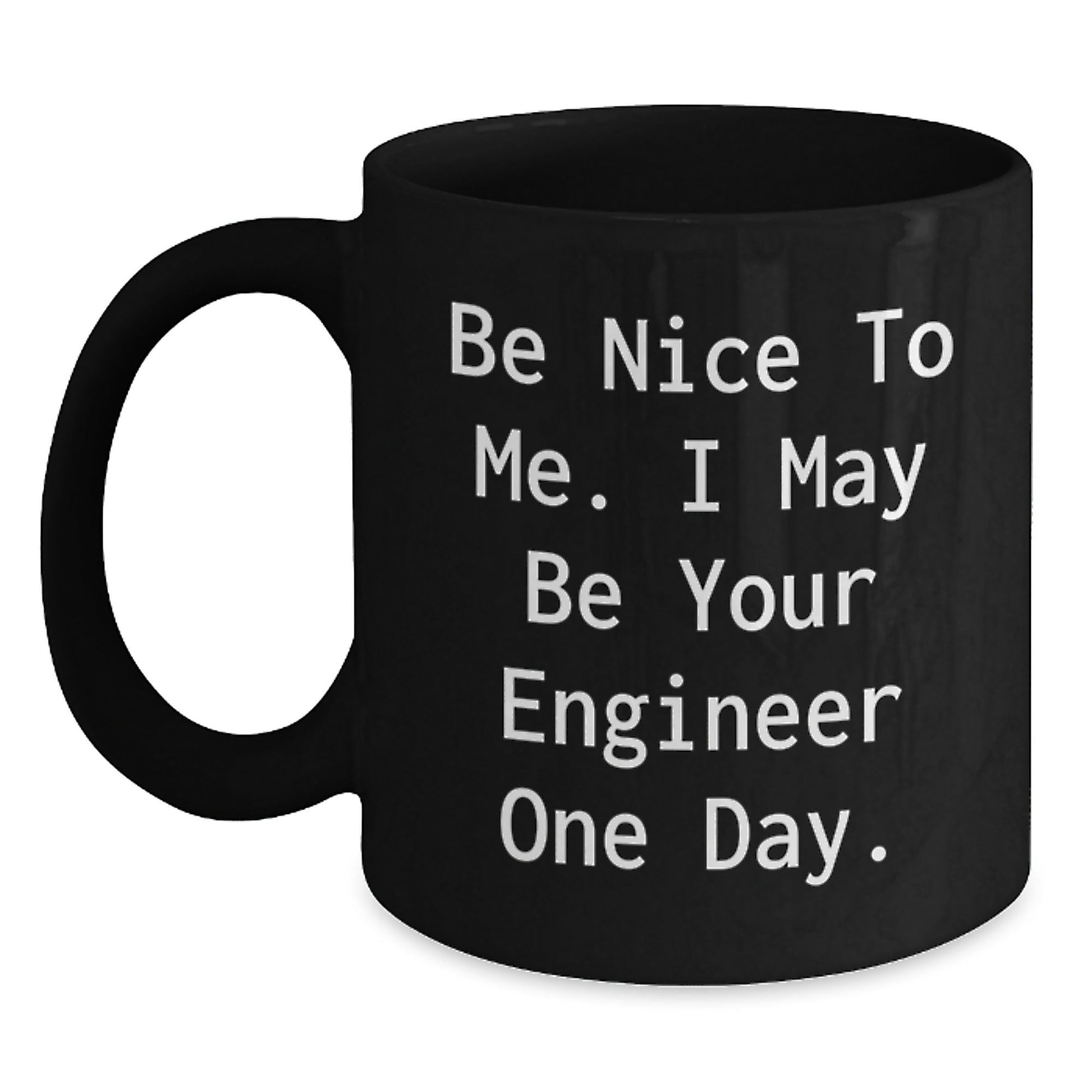 Funny Engineer Gifts from Men to Engineer Friends - Black Coffee Mug Christmas Unique - The Buy Boom