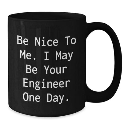 Funny Engineer Gifts from Men to Engineer Friends - Black Coffee Mug Christmas Unique - The Buy Boom