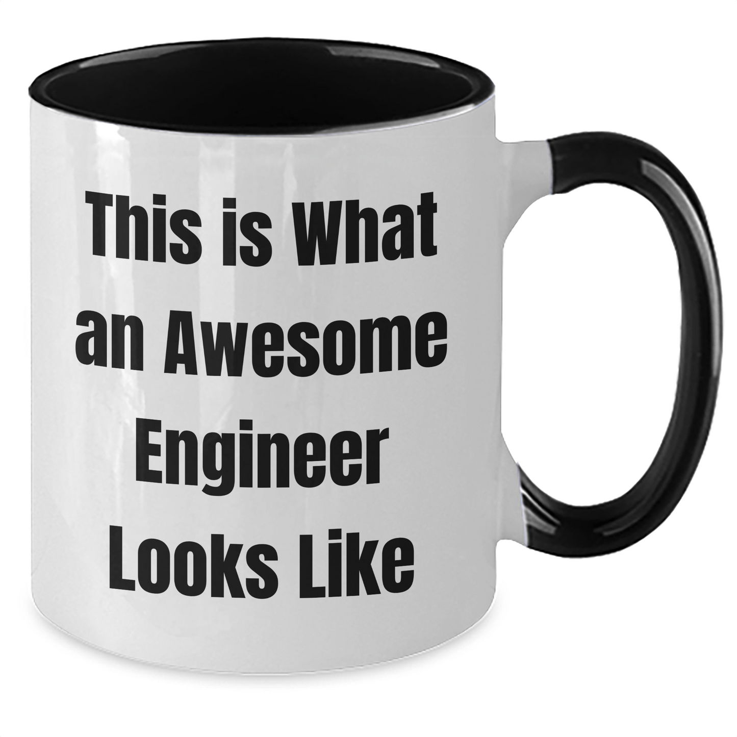 Funny Engineer Gifts - This Is What An Awesome Engineer Looks Like Two Tone Coffee Mug, Gifts from Men to Engineer, Engineer Unique Gifts for Father's Day - The Buy Boom
