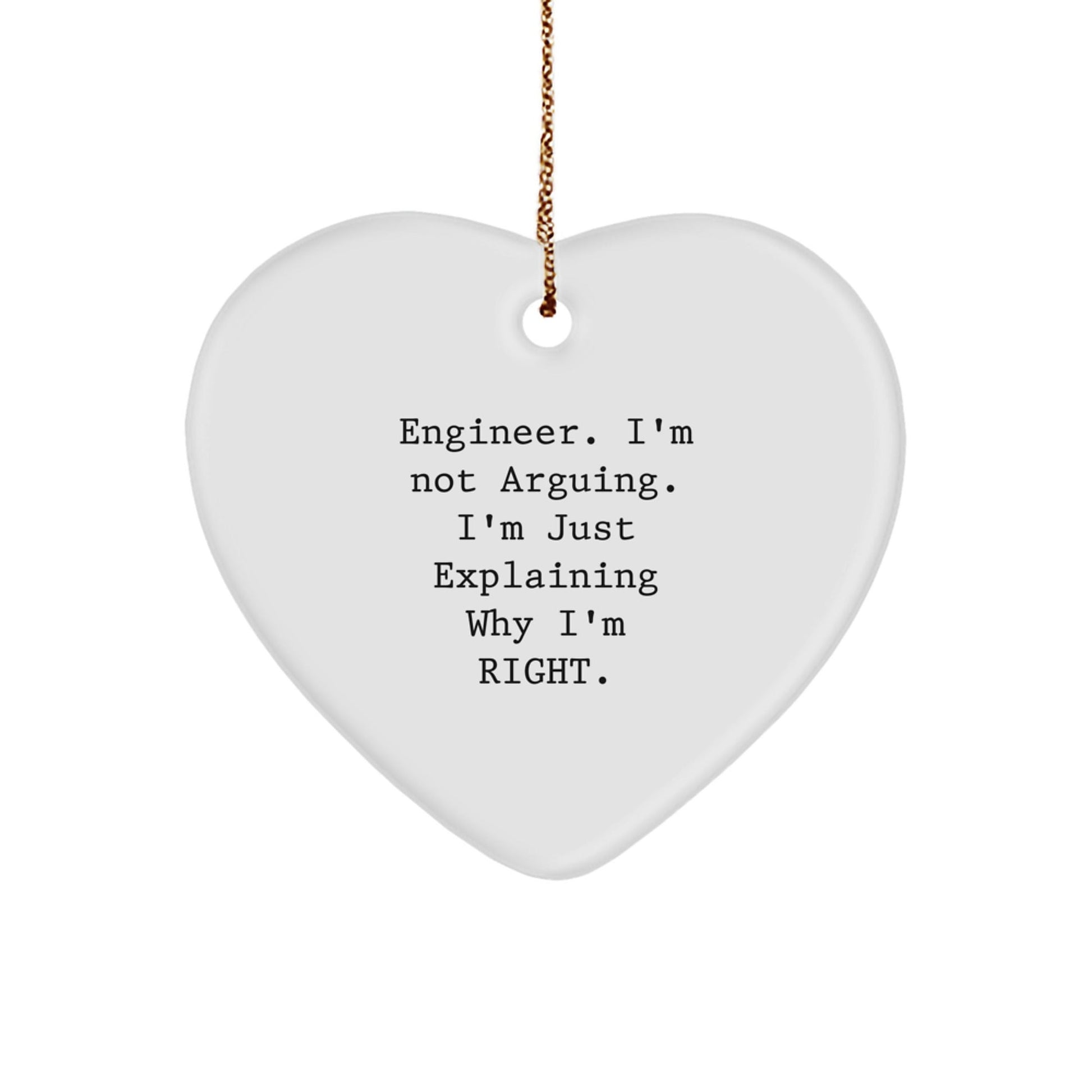 Funny Engineer Heart Ornament Gifts from Family to Engineer Friends for Christmas - The Buy Boom