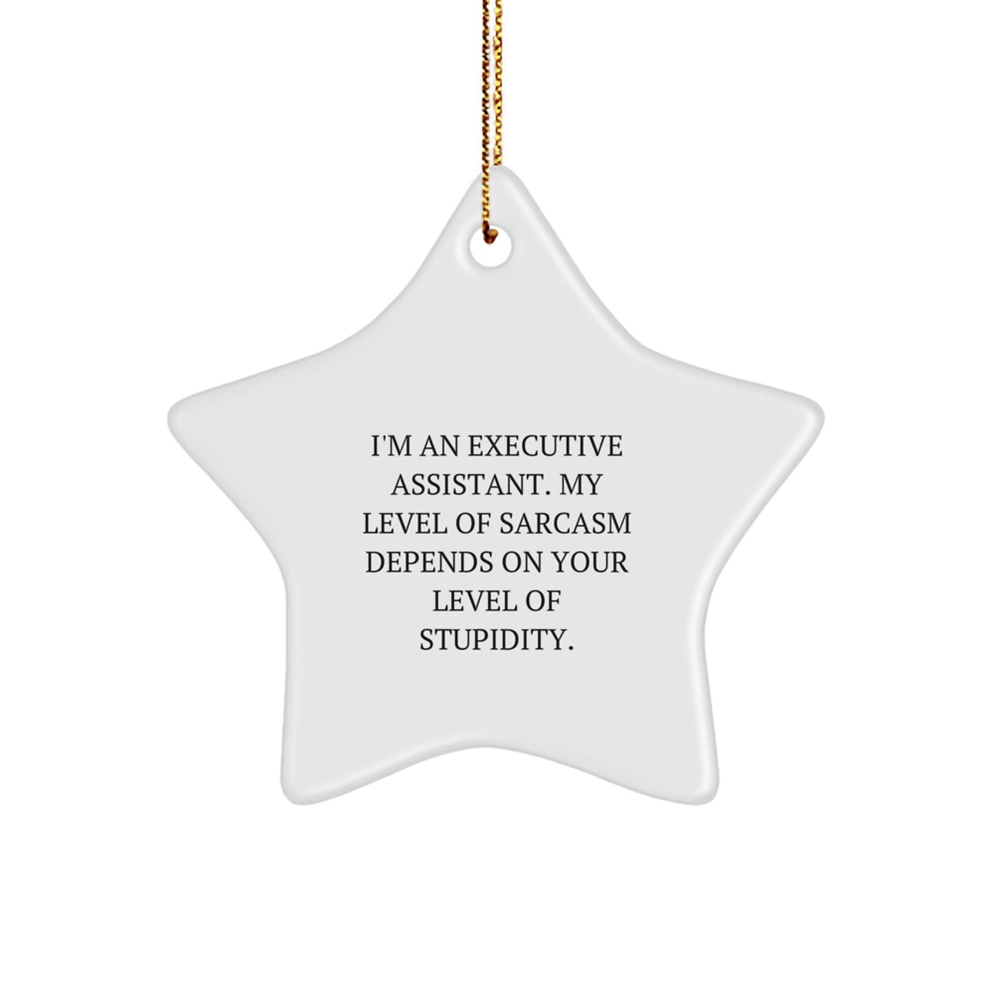 Funny Executive Assistant Gifts Christmas Star Ornaments for Friends Gifts from Men to Executive Assistant Coworkers Family - The Buy Boom