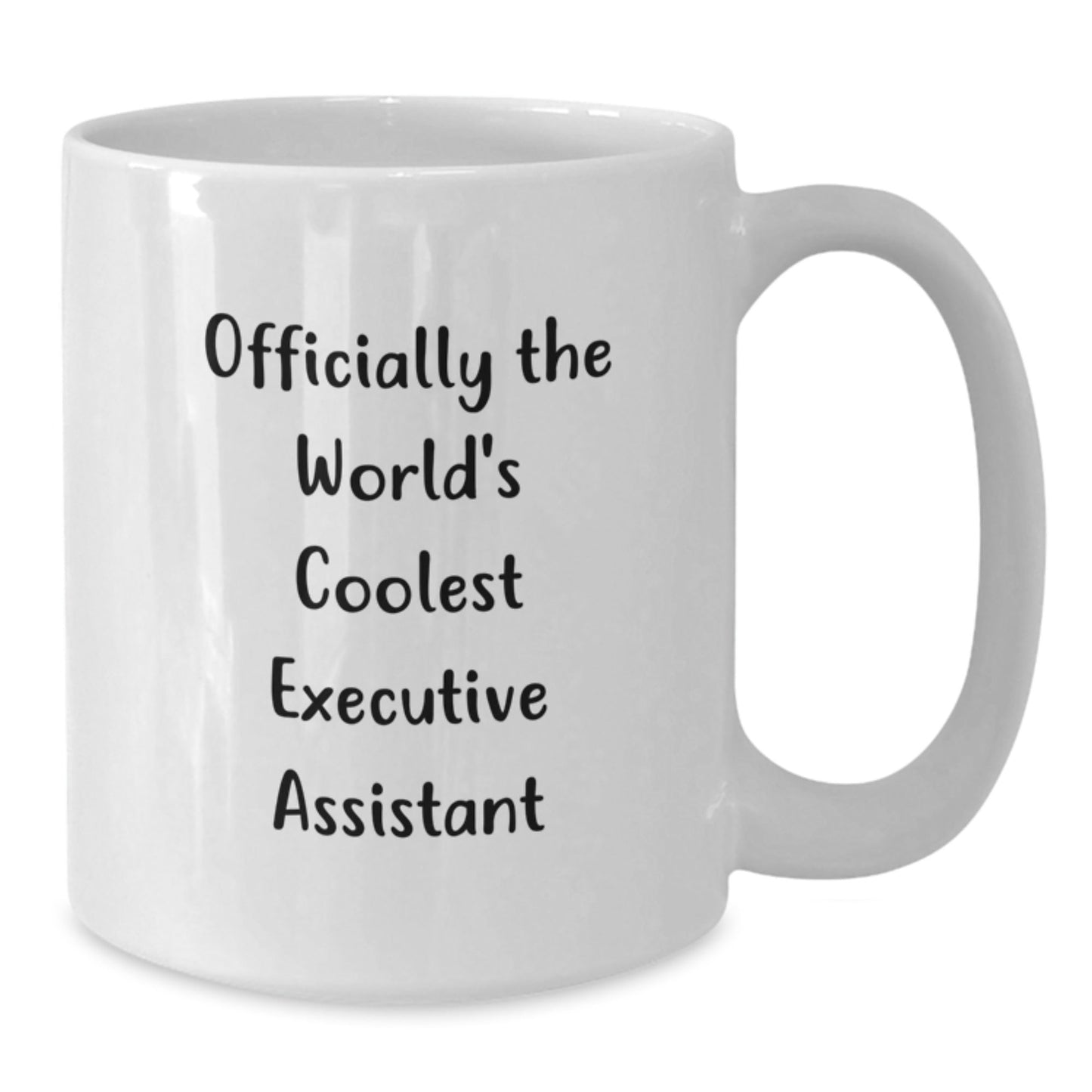 Funny Executive Assistant Gifts from Men, Christmas Unique Gifts for Executive Assistant, 'Officially The World's Coolest Executive Assistant' White Coffee Mug - The Buy Boom