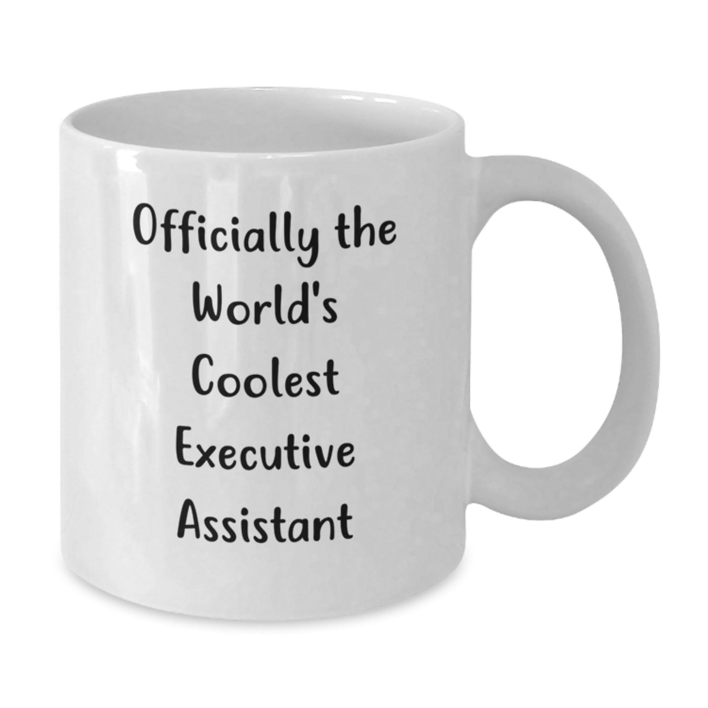 Funny Executive Assistant Gifts from Men, Christmas Unique Gifts for Executive Assistant, 'Officially The World's Coolest Executive Assistant' White Coffee Mug - The Buy Boom