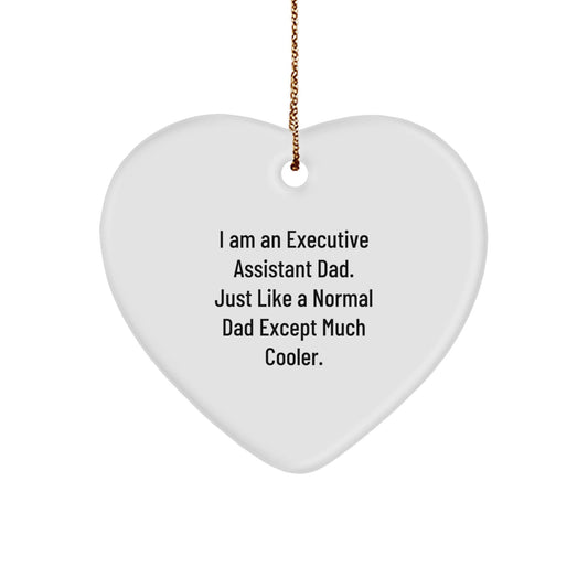 Funny Executive Assistant Heart Ornament, Gifts from Dad for the Ultimate Christmas Unique Gifts - The Buy Boom