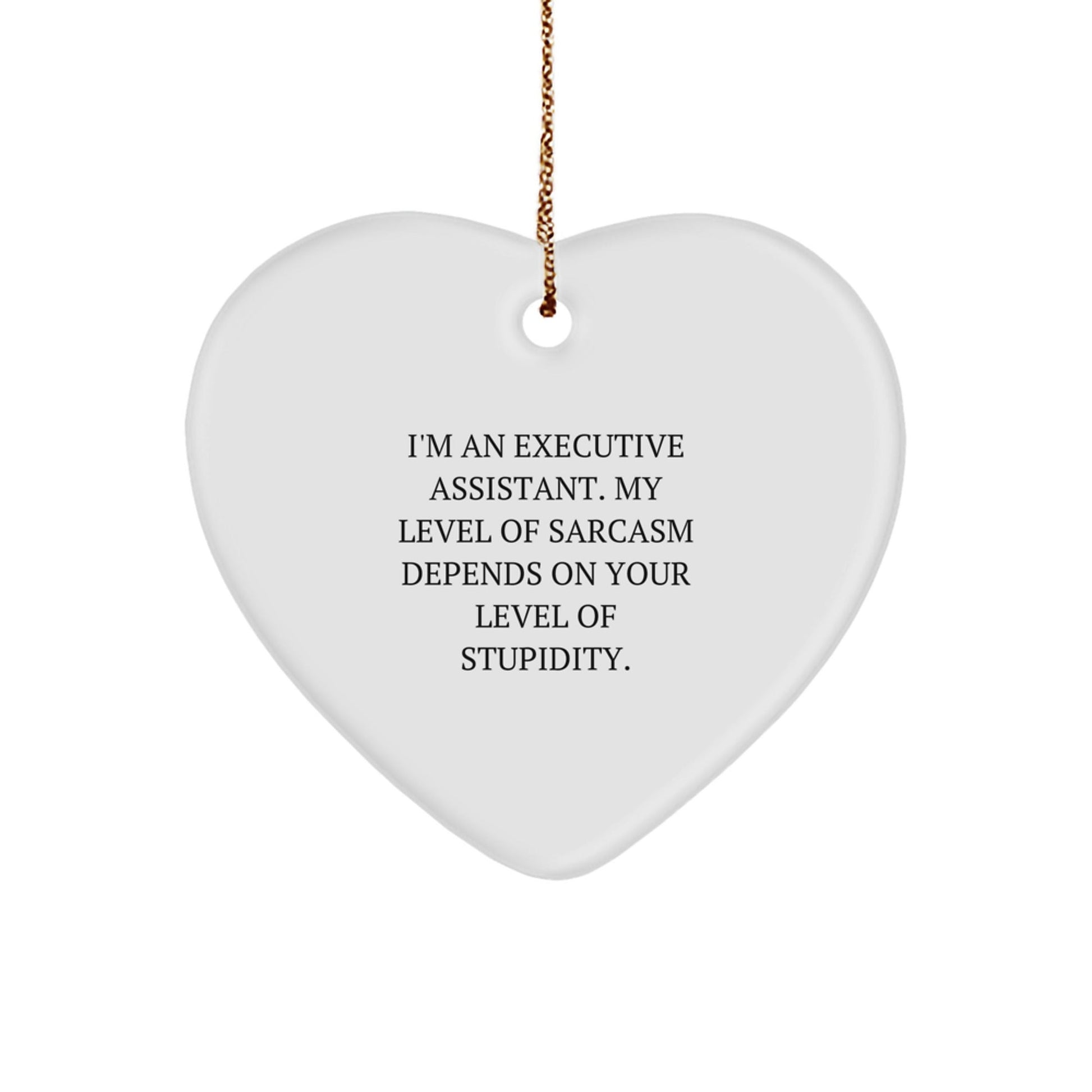 Funny Executive Assistant Heart Ornament Gifts from Friends, Co - workers, and Family for Christmas Unique Gifts - The Buy Boom