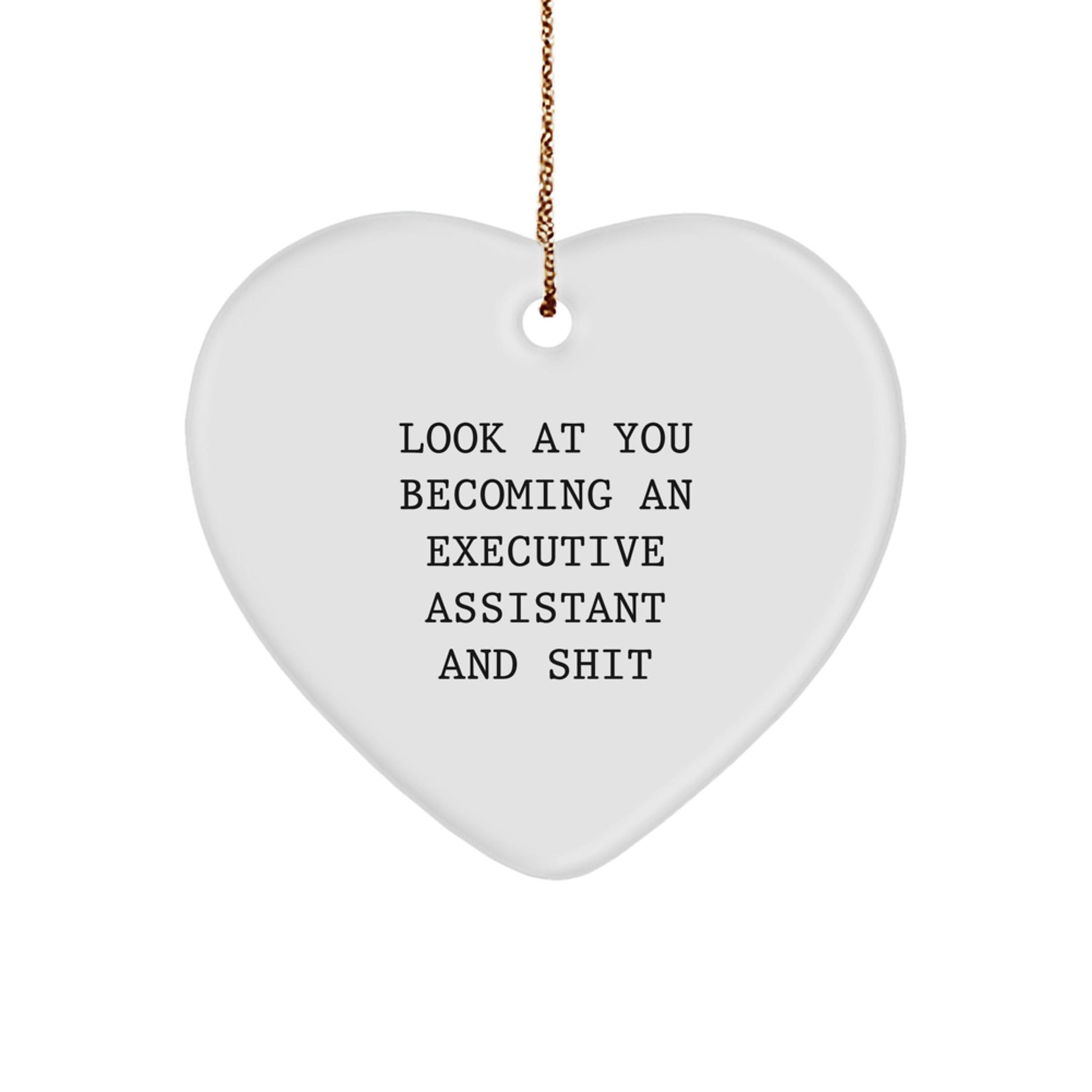 Funny Executive Assistant Heart Ornament Gifts from Friends, Men, Coworkers, Family to Women, Executive Assistant, Friends, Coworkers, Family for Christmas Unique Gifts - The Buy Boom