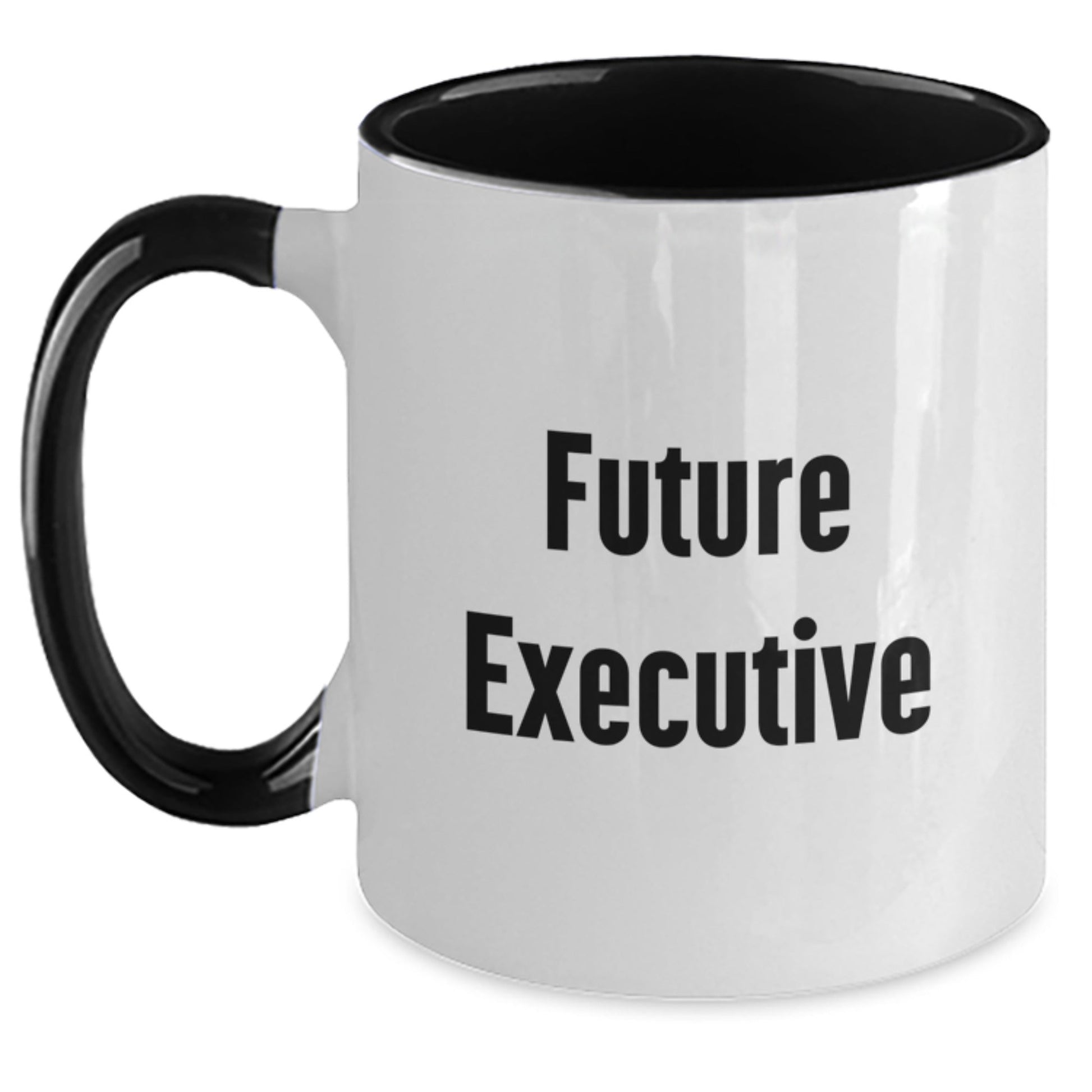 Funny Executive Christmas Unique Gifts for Men from Friends, Inspirational Two Tone Coffee Mug Quote - Black and White, Red and White, Navy and White, Pink and White - The Buy Boom