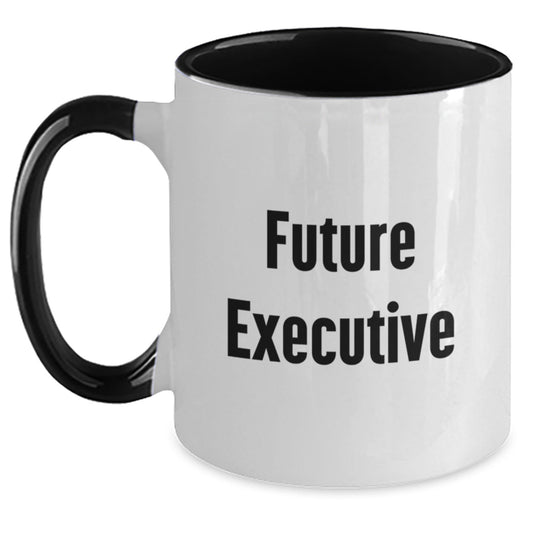 Funny Executive Christmas Unique Gifts for Men from Friends, Inspirational Two Tone Coffee Mug Quote - Black and White, Red and White, Navy and White, Pink and White - The Buy Boom