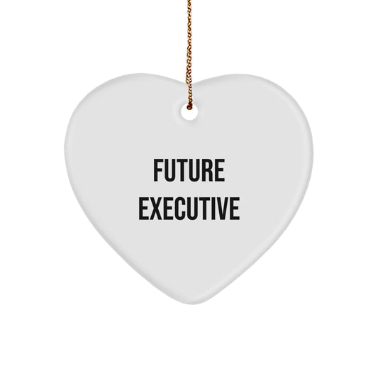 Funny Executive Gifts for Future Executive - Heart Ornament for Men or Women from Family - Inspirational Christmas Unique Gifts - The Buy Boom
