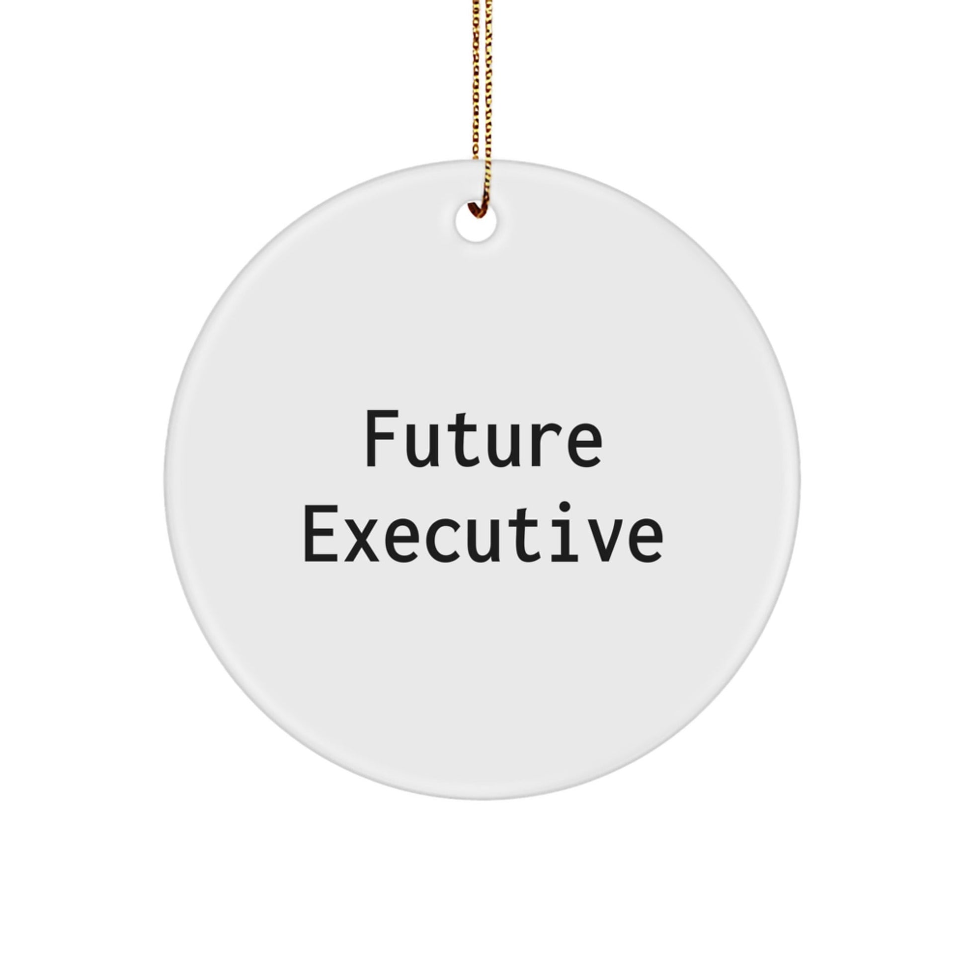 Funny Executive Gifts for Future Leaders - Circle Ornament from Men to Executive Friends, Unique Executive Christmas Unique Gifts for Office Decor - The Buy Boom