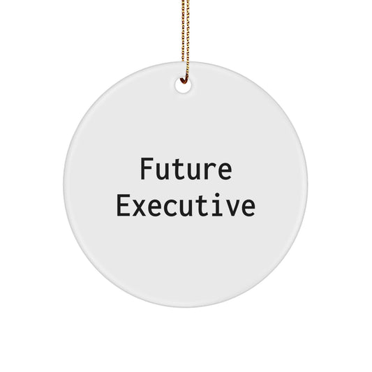 Funny Executive Gifts for Future Leaders - Circle Ornament from Men to Executive Friends, Unique Executive Christmas Unique Gifts for Office Decor - The Buy Boom