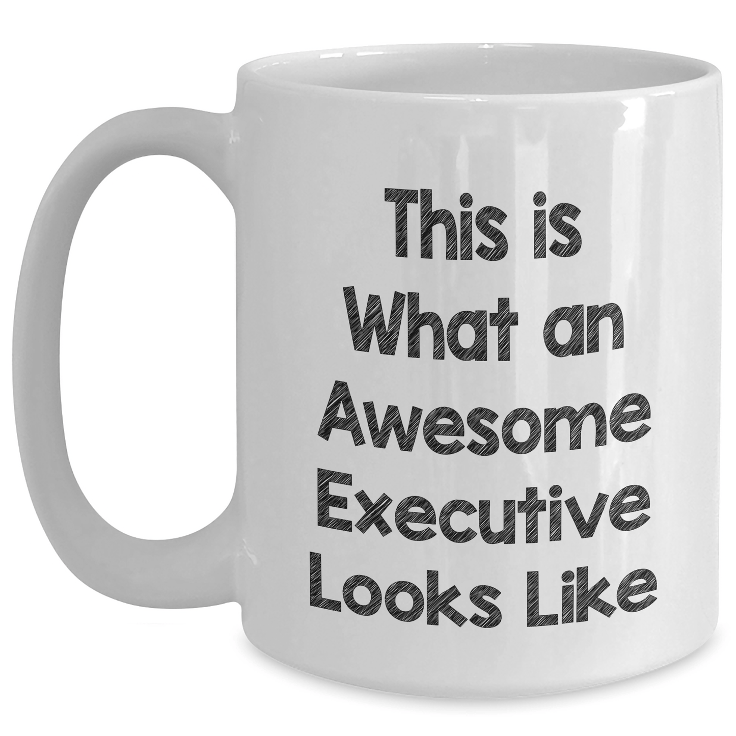 Funny Executive Gifts for Him, 'This Is What An Awesome Executive Looks Like' White Coffee Mug, Father's Day Unique Gifts from Men to Executive Friends and Coworkers - The Buy Boom