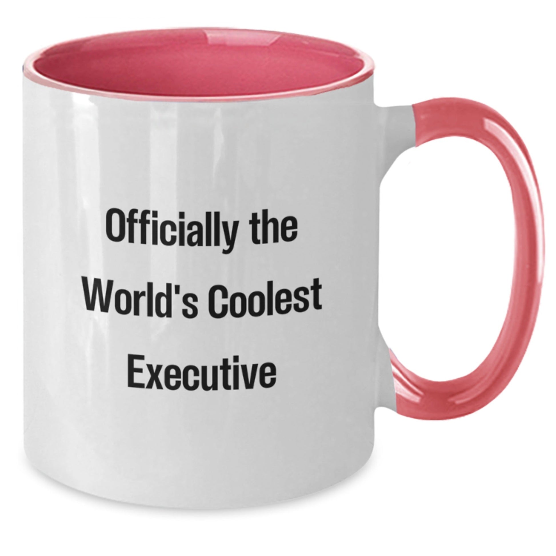 Funny Executive Gifts from Friends - Officially The World's Coolest Executive Two Tone Coffee Mug, Christmas Unique Presents for Executives - The Buy Boom