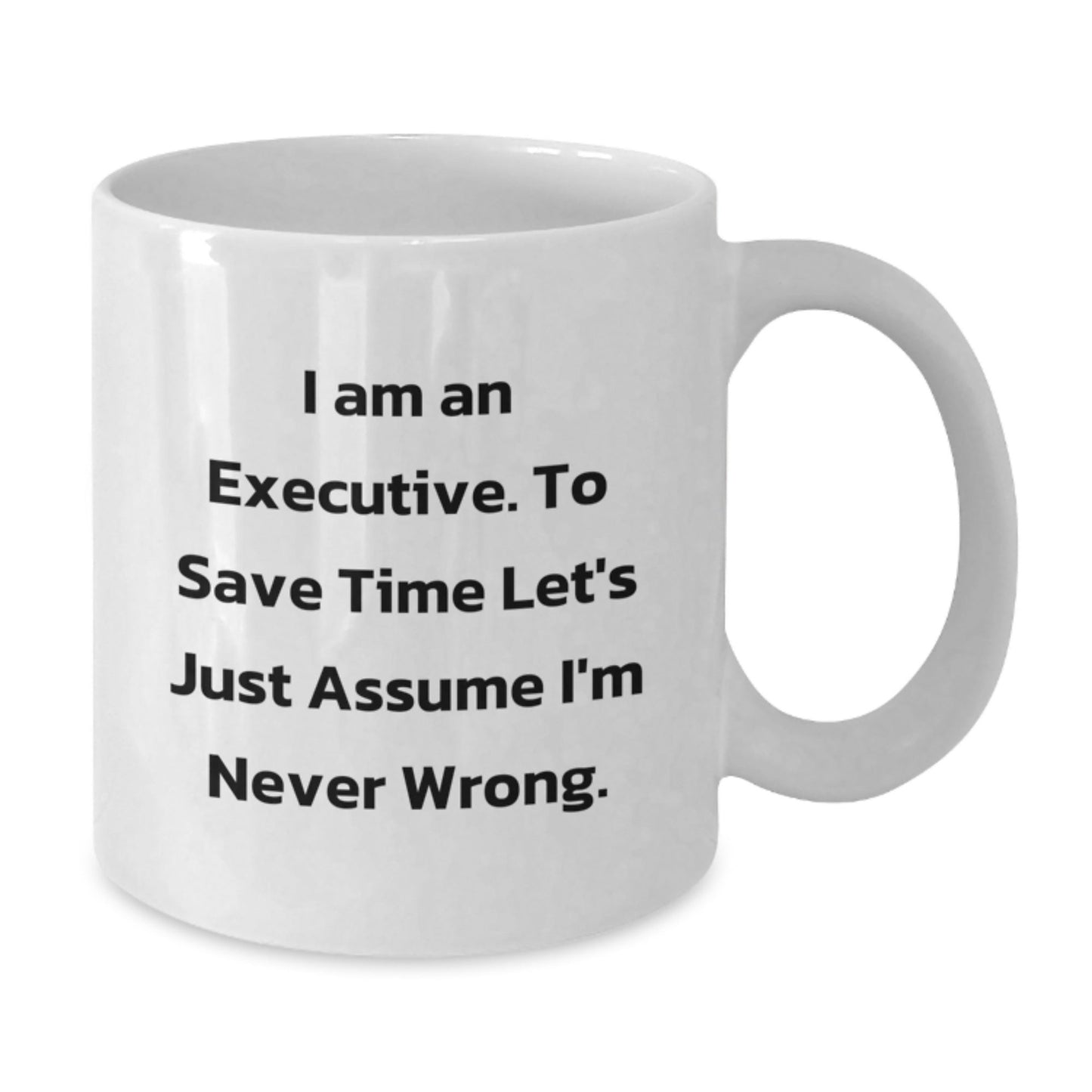 Funny Executive Gifts from Friends - White Coffee Mug for Executive Men - 'I Am An Executive' - The Buy Boom