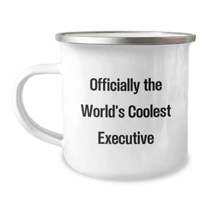 Funny Executive Gifts from Men for World's Coolest Executive Camping Mug, Funny Executive, Christmas Unique Gifts, Best Executive Camping Mug, Funny Quote Executive - The Buy Boom