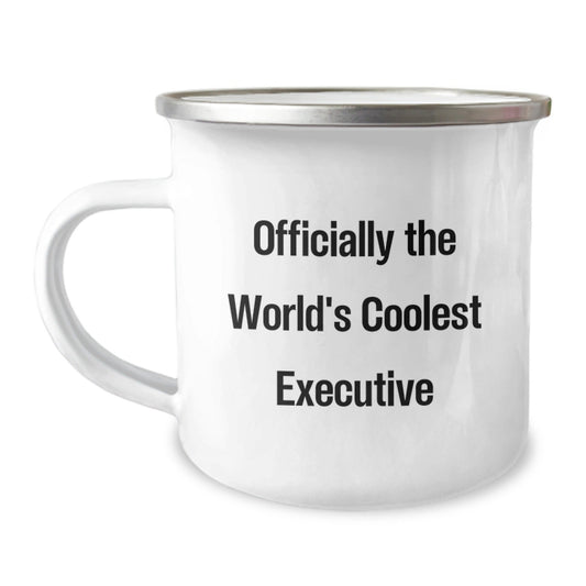 Funny Executive Gifts from Men for World's Coolest Executive Camping Mug, Funny Executive, Christmas Unique Gifts, Best Executive Camping Mug, Funny Quote Executive - The Buy Boom