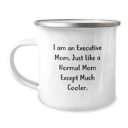 Funny Executive Gifts from Mom to Executive Friends - 'I Am An Executive Mom' Camping Mug Perfect for Christmas Unique Gifts - The Buy Boom