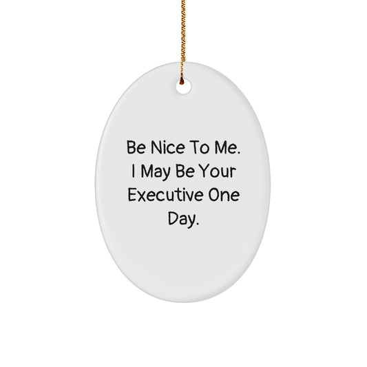 Funny Executive Oval Ornaments Gifts from Friends to Executive Men Christmas Unique Gifts - The Buy Boom