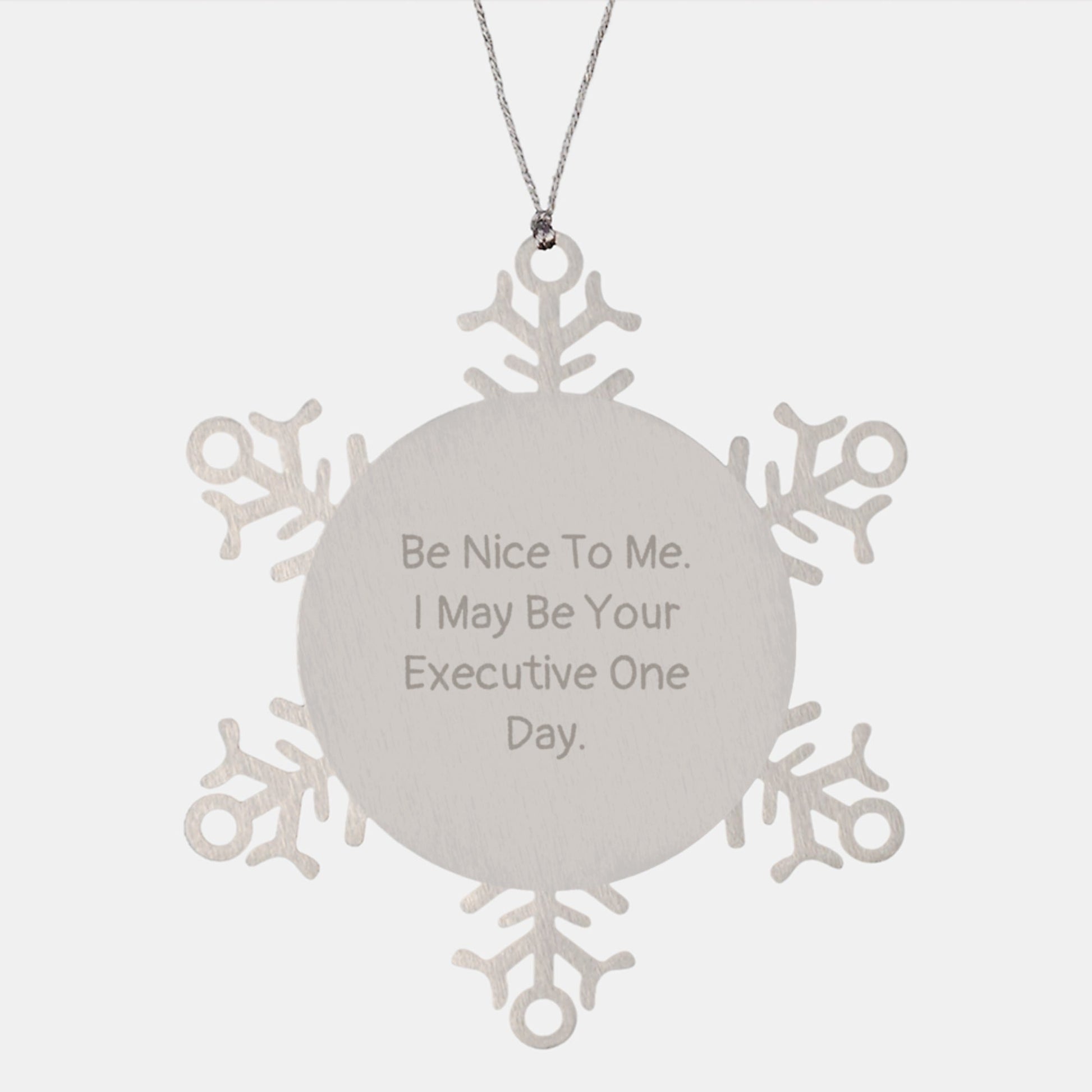 Funny Executive Snowflake Ornaments Gifts from Friends to Executive Men for Christmas Unique - The Buy Boom