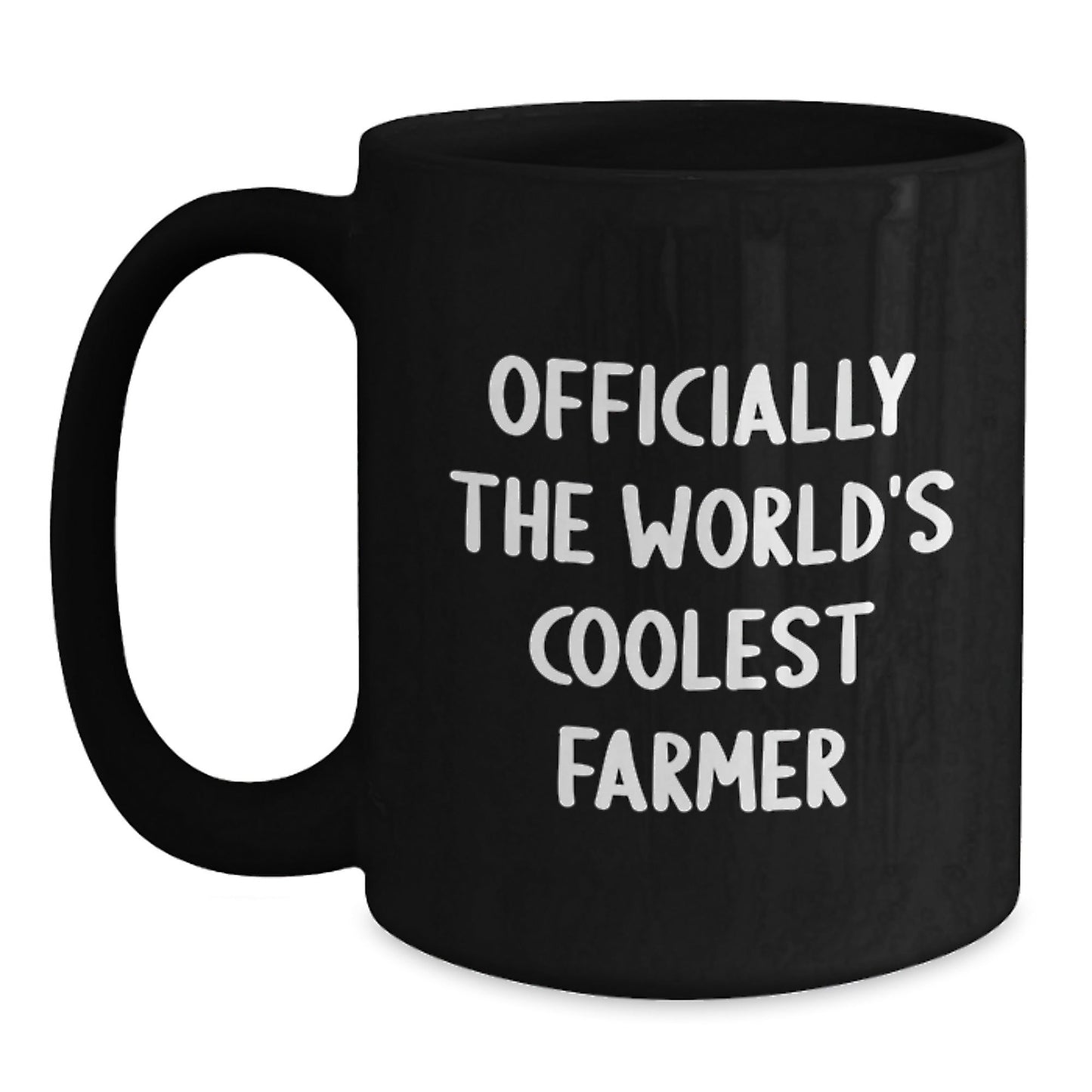 Funny Farm Gifts for Men, Officially The World's Coolest Farmer, Black Coffee Mug, Ideal Gift from Friends or Family for Christmas - The Buy Boom
