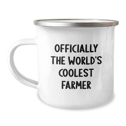 Funny Farmer Camping Mug, Officially The World's Coolest Farmer Gifts from Men to Friends for Christmas Unique Presents - The Buy Boom