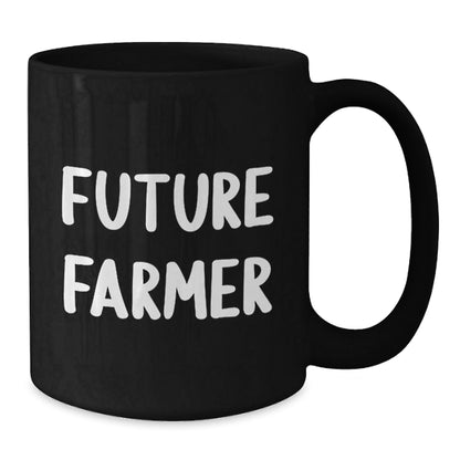 Funny Farmer Gifts for Men, Black Coffee Mug, Future Farmer, Unique Christmas Unique Gifts from Friends - The Buy Boom