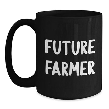 Funny Farmer Gifts for Men, Black Coffee Mug, Future Farmer, Unique Christmas Unique Gifts from Friends - The Buy Boom