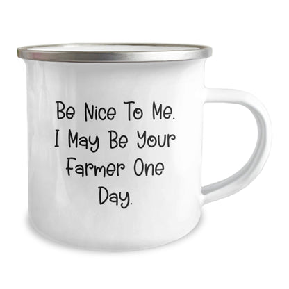 Funny Farmer Gifts from Men for Friends - Camping Mug with Inspirational Quote - Christmas Unique Presents - The Buy Boom