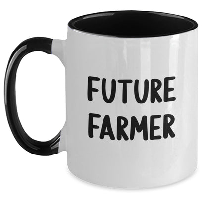 Funny Farmer Gifts, Unique Two Tone Coffee Mugs, Future Farmer, Christmas Unique Gifts from Friends to Family - The Buy Boom