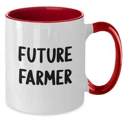 Funny Farmer Gifts, Unique Two Tone Coffee Mugs, Future Farmer, Christmas Unique Gifts from Friends to Family - The Buy Boom