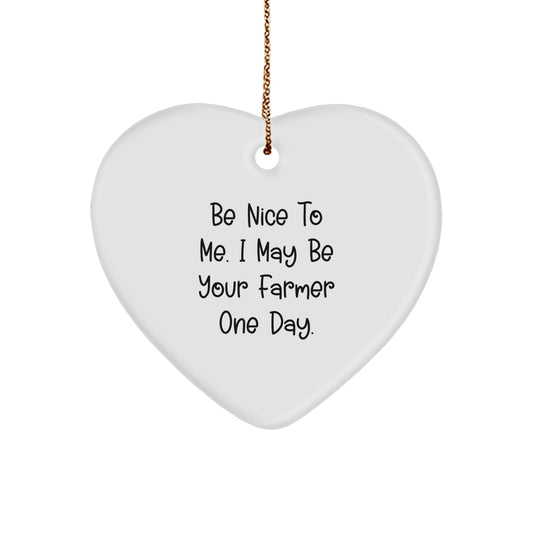 Funny Farmer Heart Ornament Gifts from Men to Farmer Friends for Christmas Unique Gifts - The Buy Boom