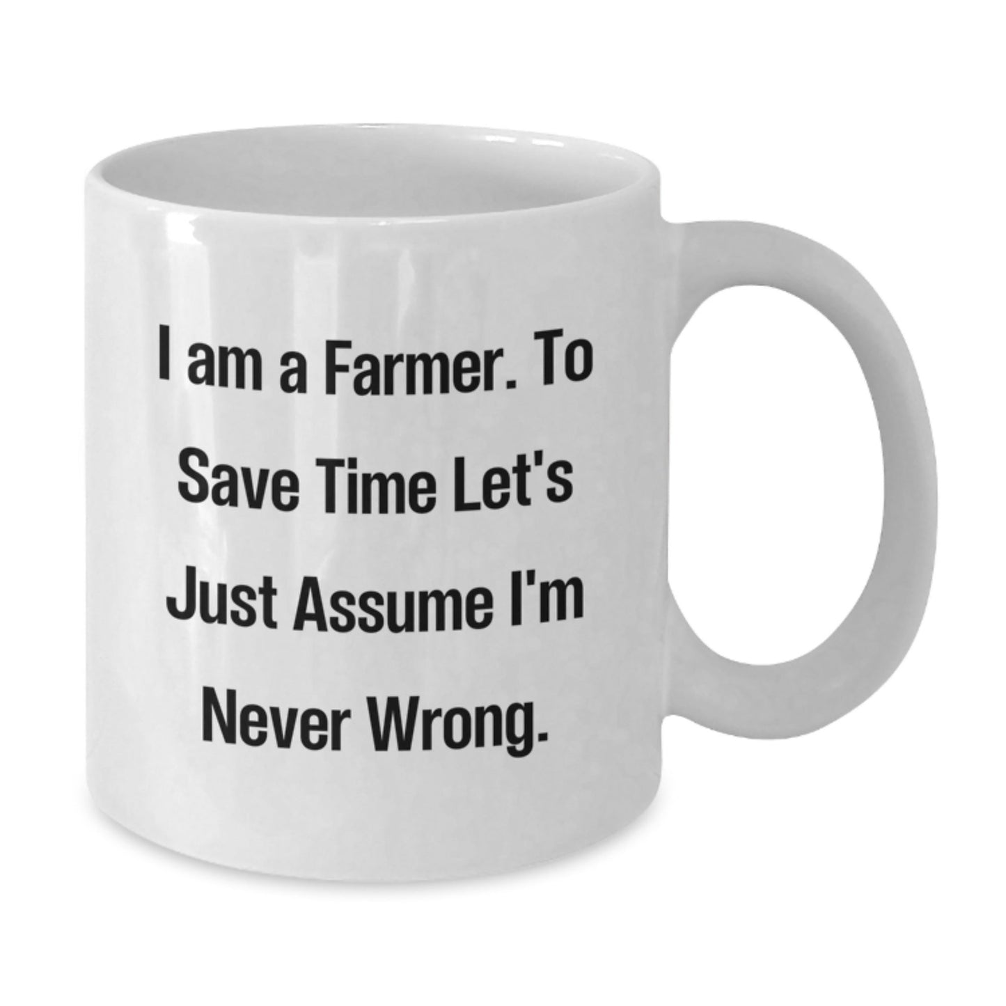 Funny Farmer White Coffee Mugs Gifts from Men to Farmer Friends and Family at Christmas - The Buy Boom