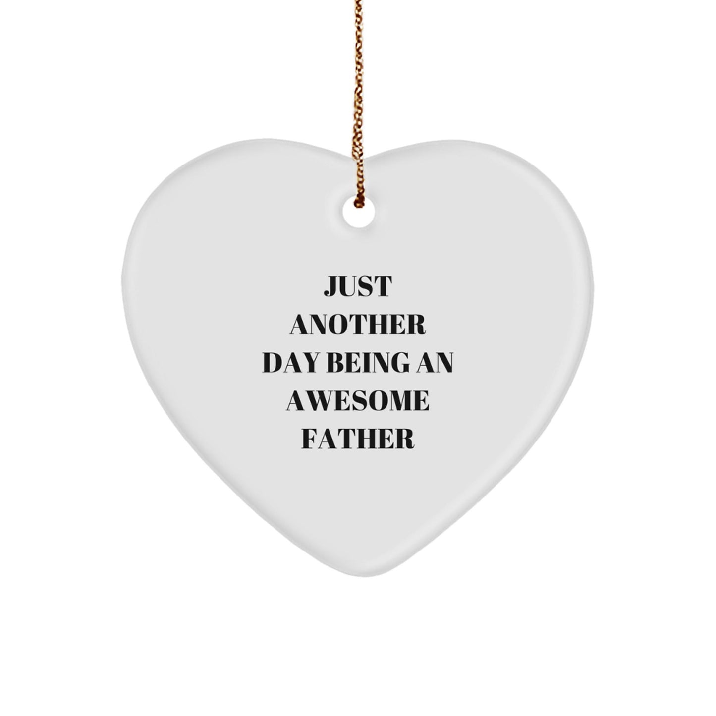 Funny Father Heart Ornament Gifts from Men to Dad on Christmas Unique - The Buy Boom