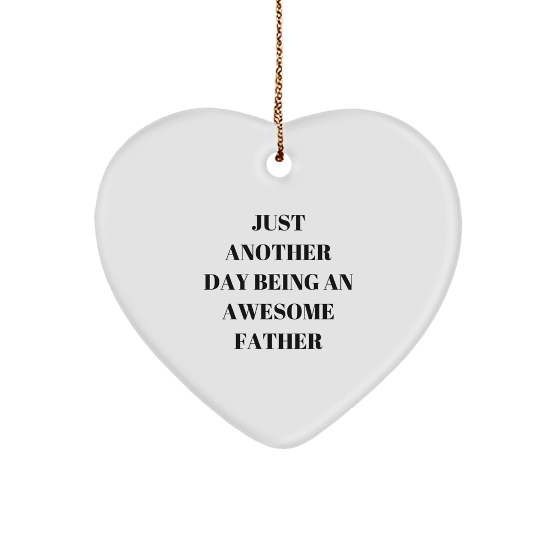 Funny Father Heart Ornament Gifts from Men to Dad on Christmas Unique - The Buy Boom