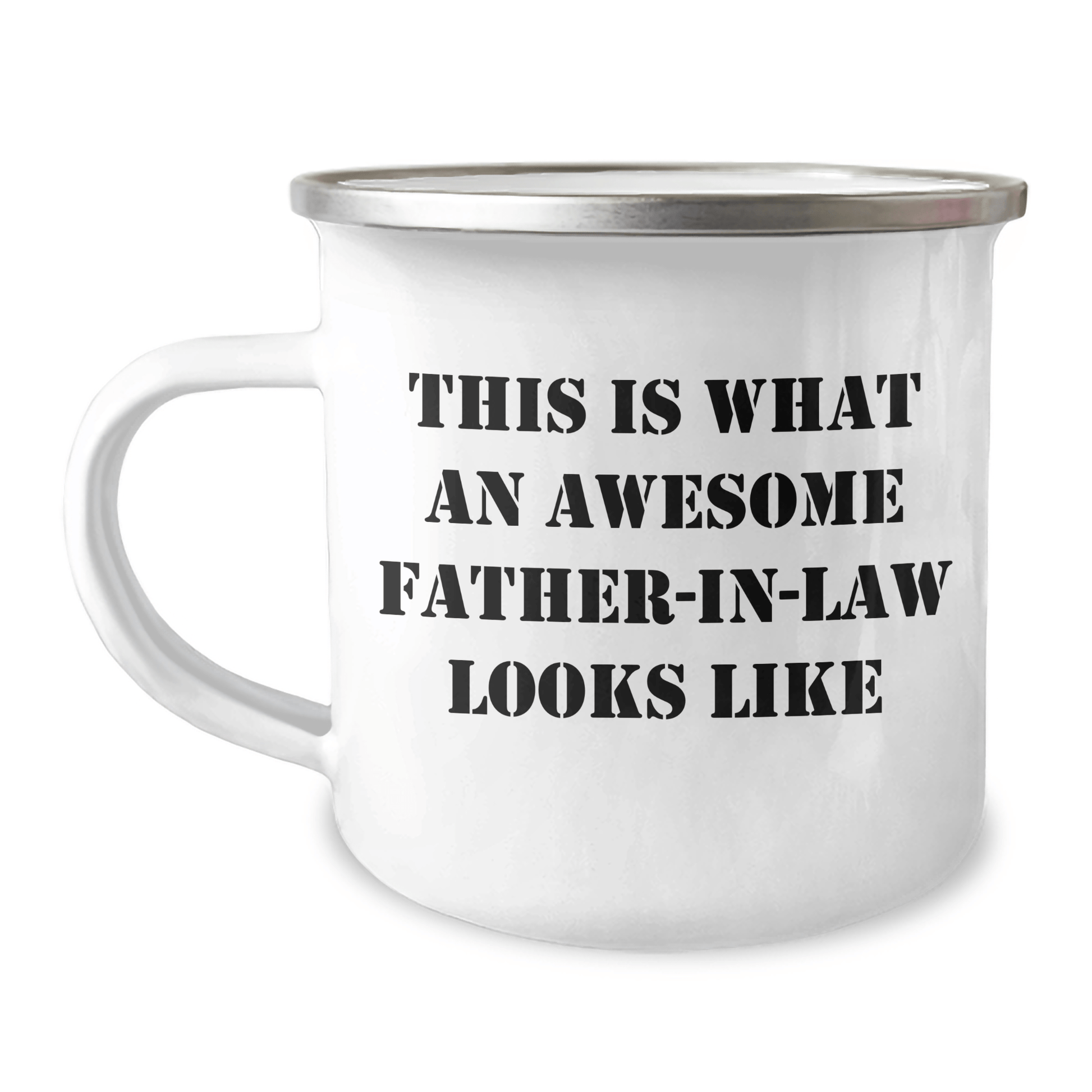Funny Father - in - law Gifts from Men on Father's Day - Awesome Camping Mug, This Is What An Awesome Father - in - law Looks Like, Unique Gifts for Father - in - law - The Buy Boom