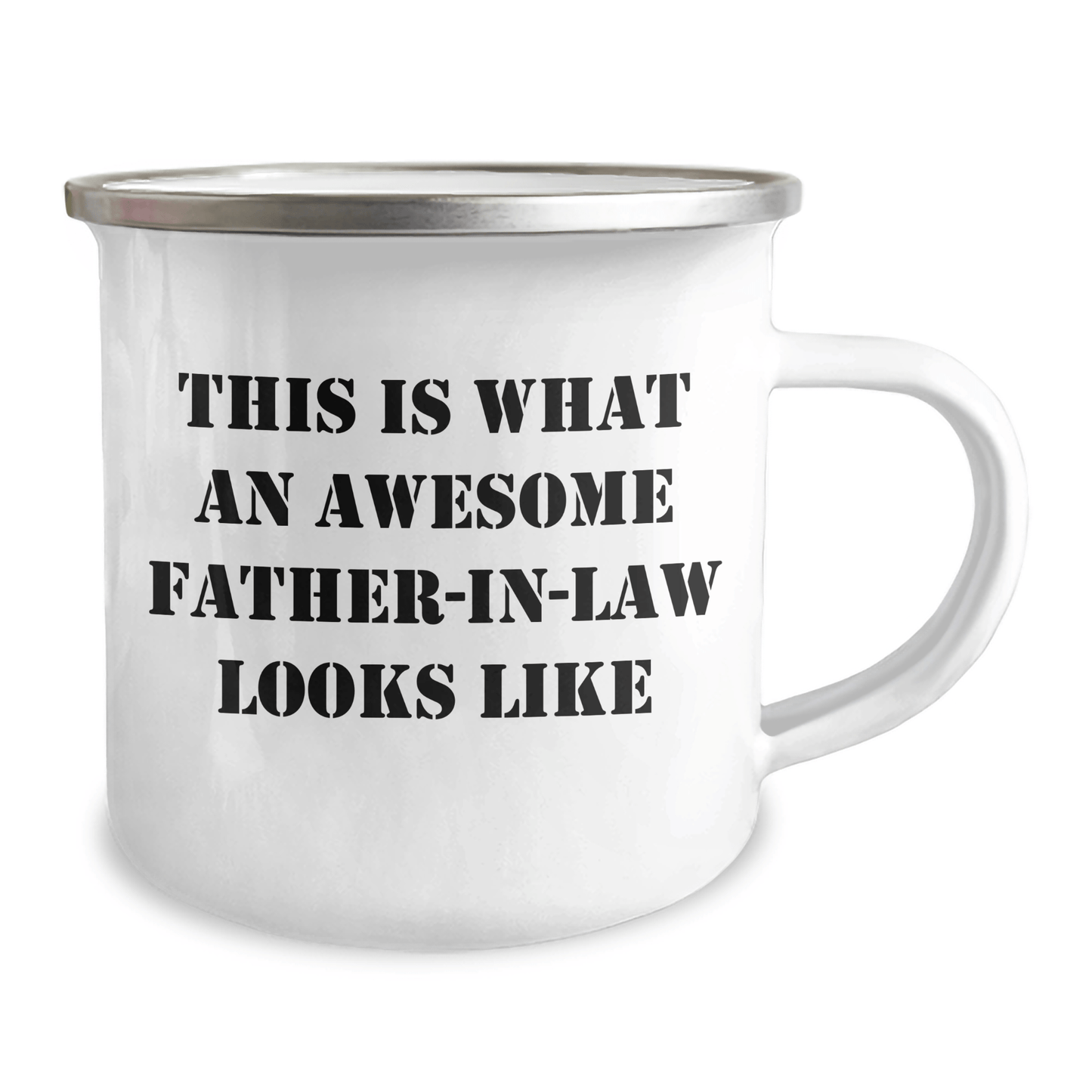 Funny Father - in - law Gifts from Men on Father's Day - Awesome Camping Mug, This Is What An Awesome Father - in - law Looks Like, Unique Gifts for Father - in - law - The Buy Boom