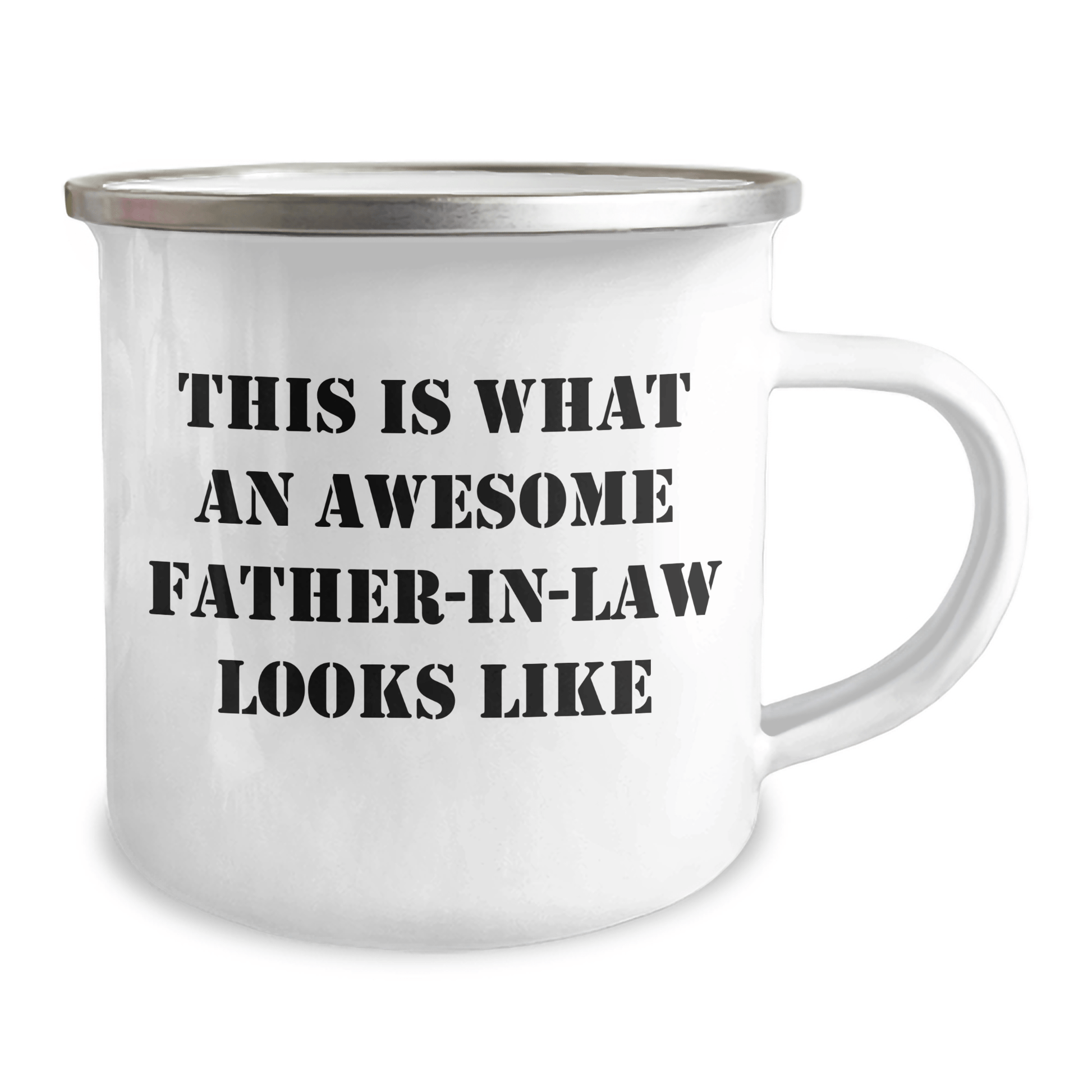 Funny Father - in - law Gifts from Men on Father's Day - Awesome Camping Mug, This Is What An Awesome Father - in - law Looks Like, Unique Gifts for Father - in - law - The Buy Boom
