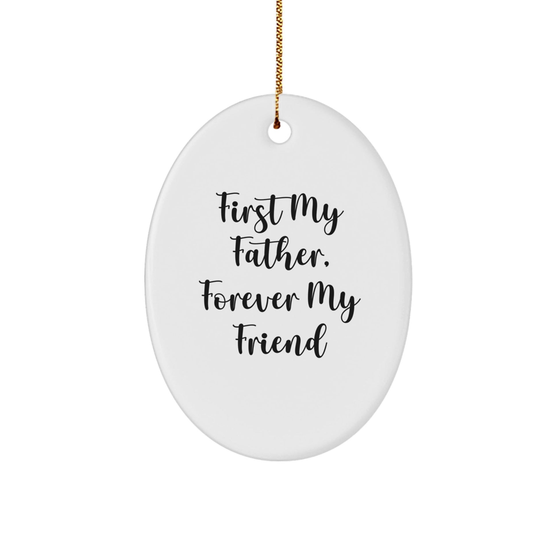 Funny Father Oval Ornament Gifts from Men to Dad for Christmas Unique - The Buy Boom