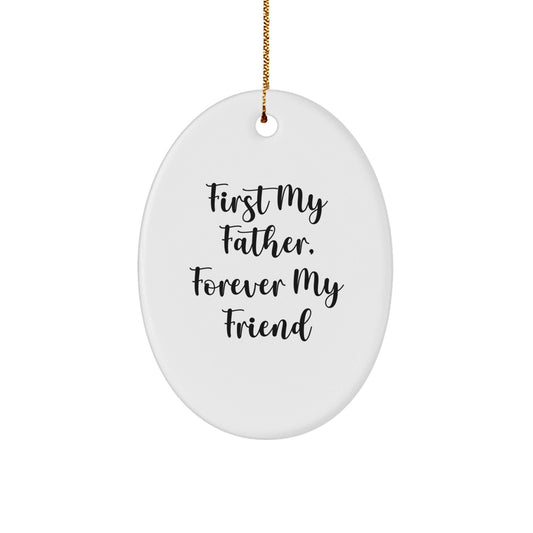 Funny Father Oval Ornament Gifts from Men to Dad for Christmas Unique - The Buy Boom