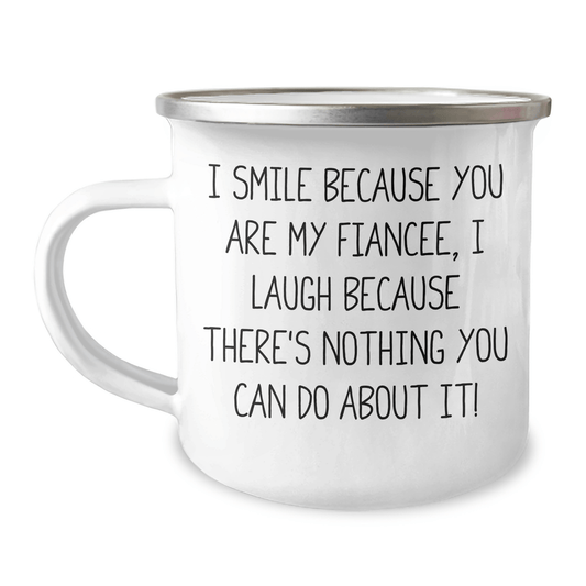 Funny Fiancee Gifts for Him or Her, Camping Mug with Inspirational Quote, Graduation Unique Gifts from Men to Women, Friends to Family - The Buy Boom