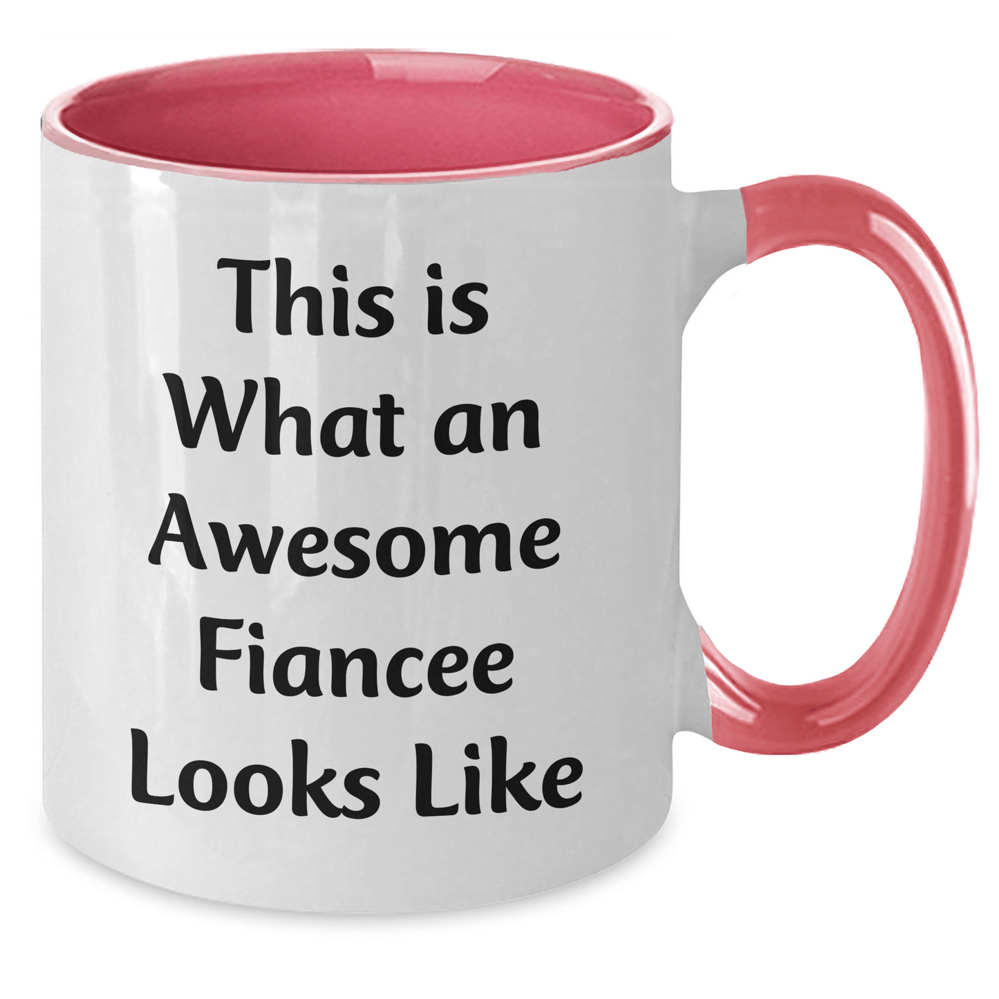 Funny Fiancee Gifts from Men to Fiancee, Two Tone Coffee Mug for Father's Day with 'This Is What An Awesome Fiancee Looks Like' Quote, Gifts for Fiancee - The Buy Boom