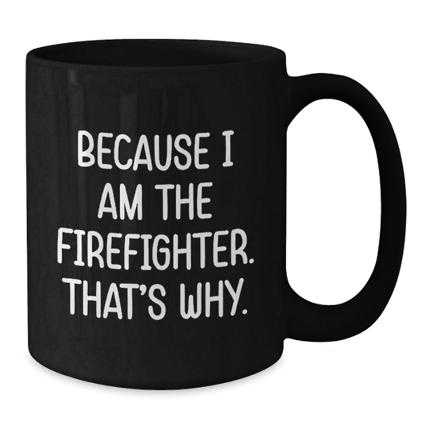Funny Firefighter Christmas Unique Gifts from Family for Men Women Friends Coworkers Black Coffee Mug - The Buy Boom