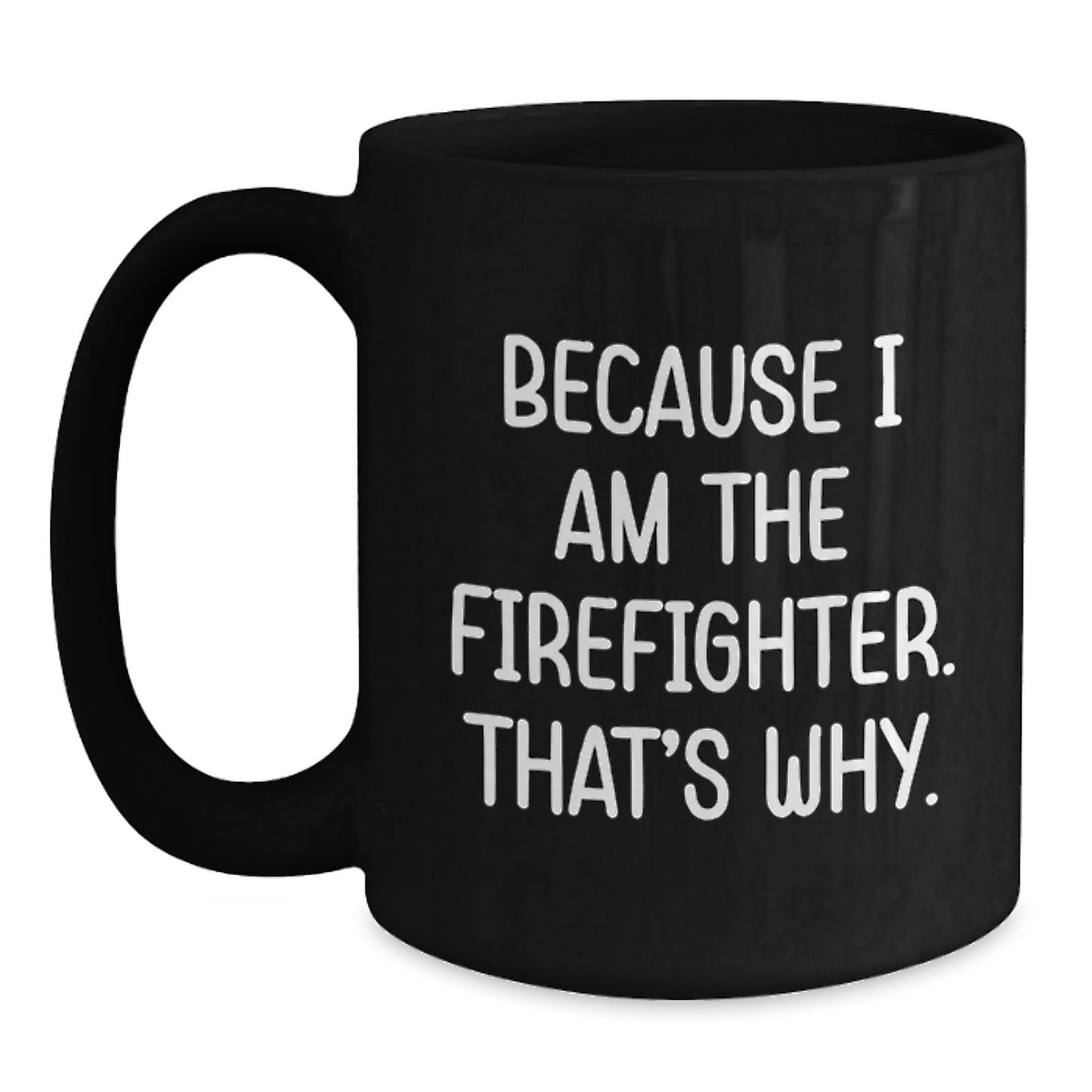 Funny Firefighter Christmas Unique Gifts from Family for Men Women Friends Coworkers Black Coffee Mug - The Buy Boom