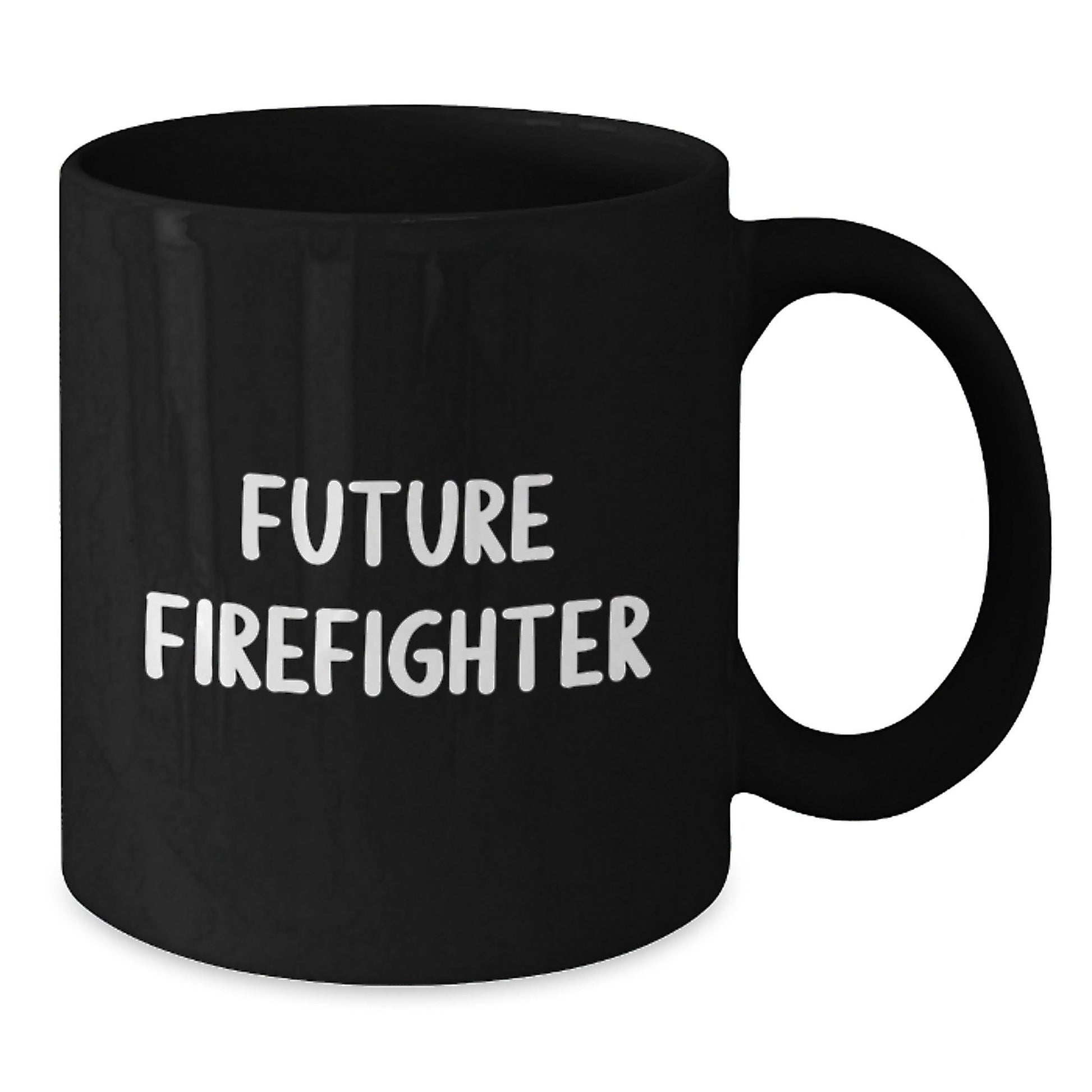 Funny Firefighter Gifts for Men - Future Firefighter Black Coffee Mug, Christmas Unique Gifts from Friends - The Buy Boom