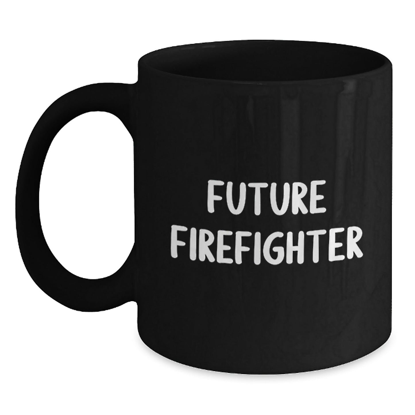 Funny Firefighter Gifts for Men - Future Firefighter Black Coffee Mug, Christmas Unique Gifts from Friends - The Buy Boom