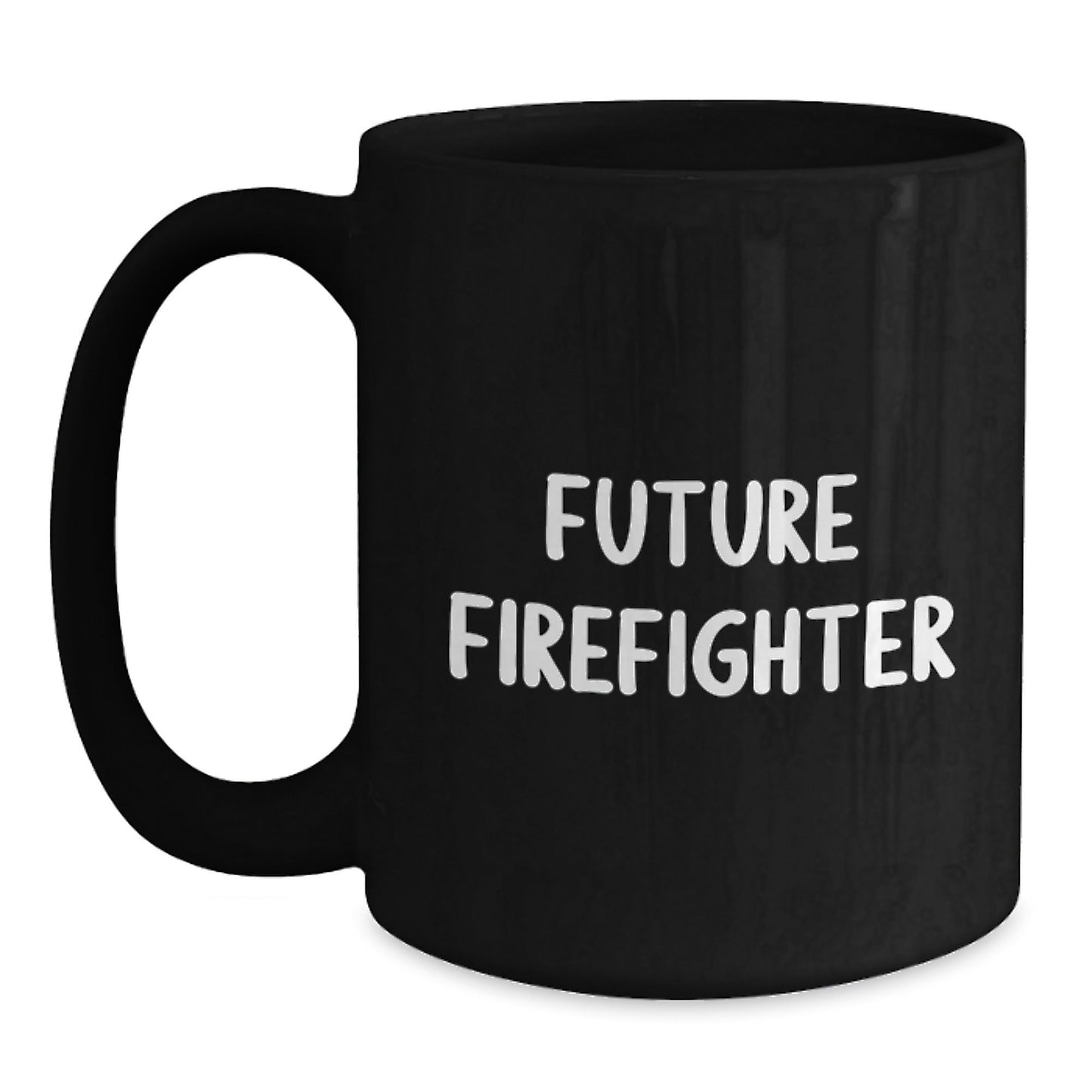 Funny Firefighter Gifts for Men - Future Firefighter Black Coffee Mug, Christmas Unique Gifts from Friends - The Buy Boom