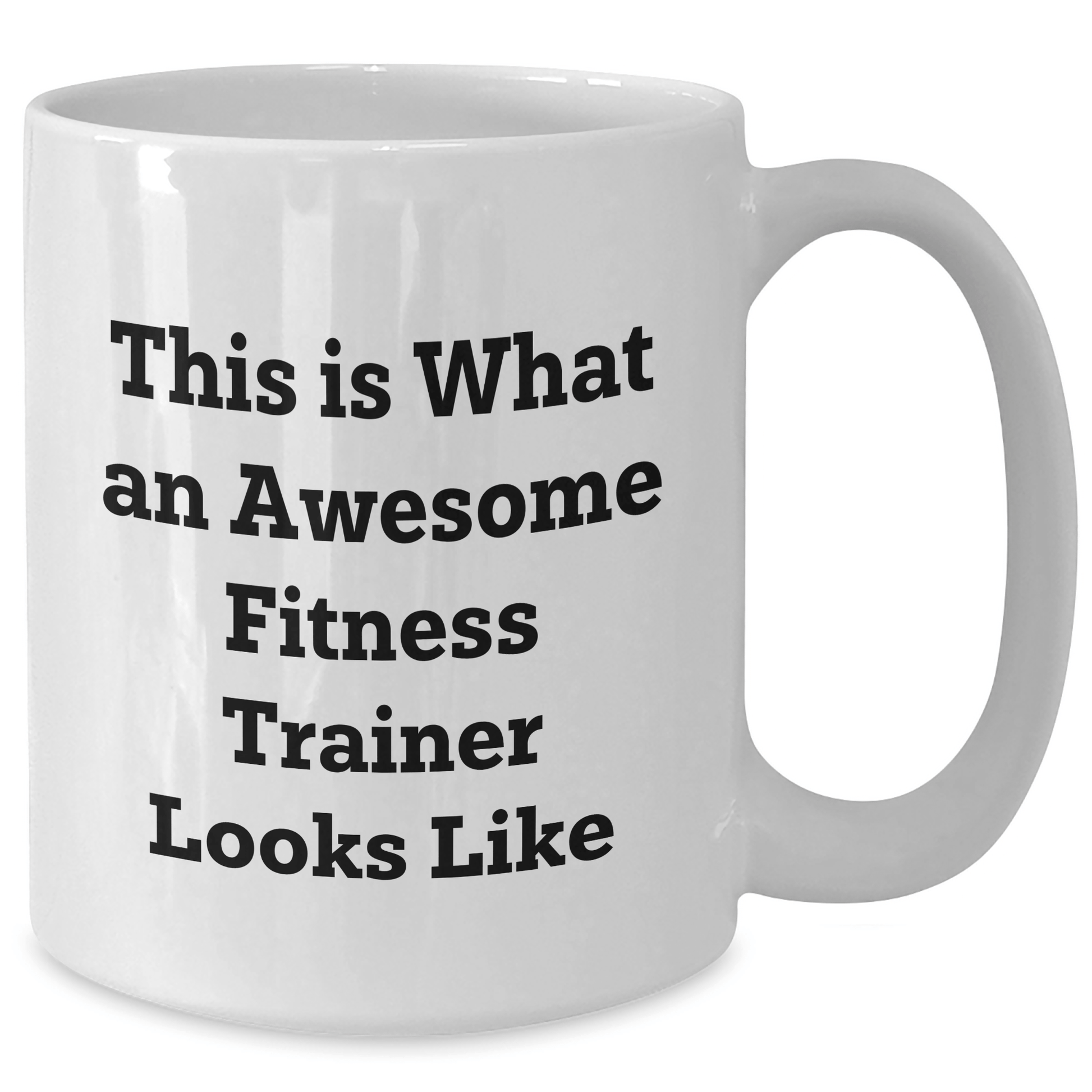 Funny Fitness Trainer Gifts from Family, White Coffee Mug for Men, 'This Is What An Awesome Fitness Trainer Looks Like' Quote, Father's Day Unique Gifts - The Buy Boom