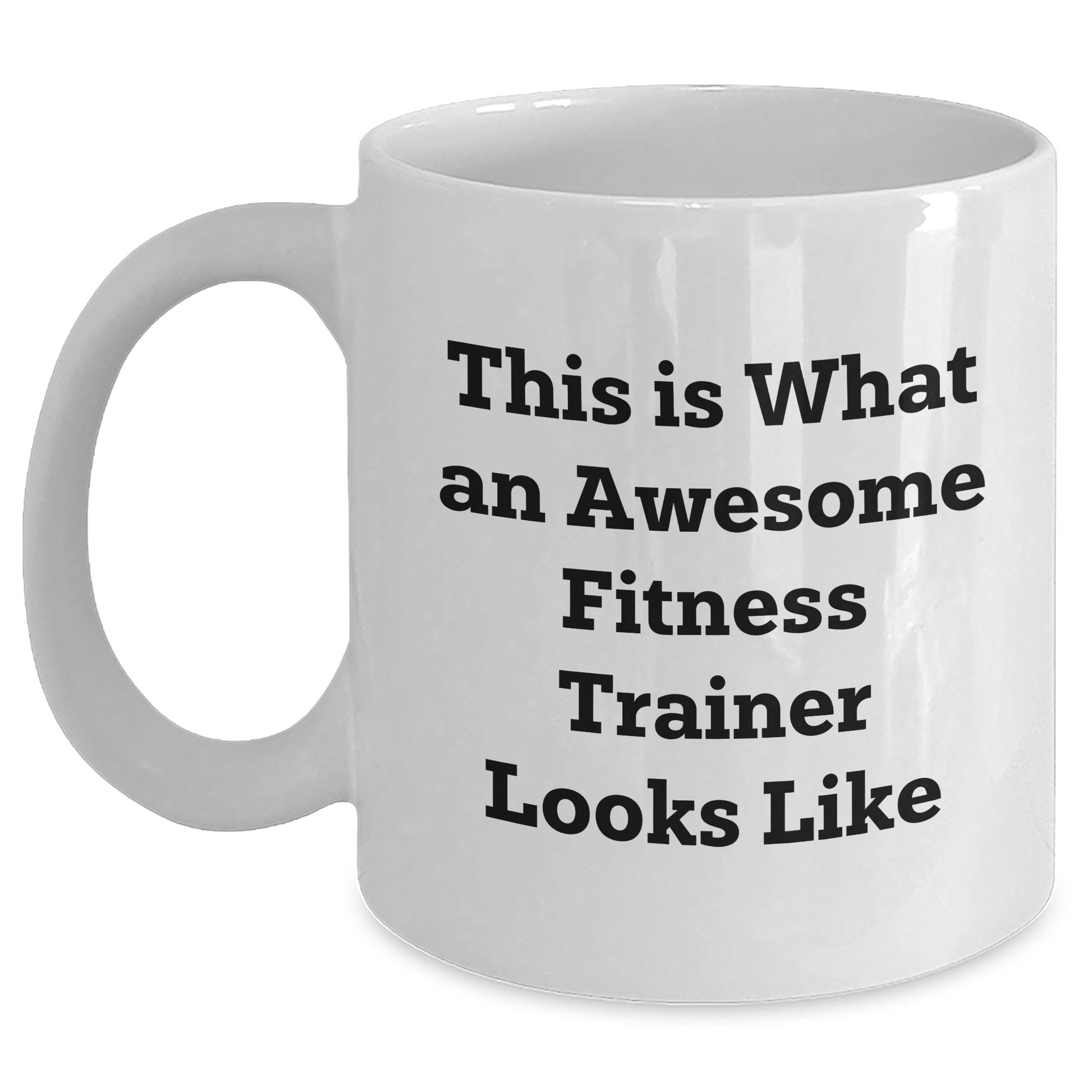 Funny Fitness Trainer Gifts from Family, White Coffee Mug for Men, 'This Is What An Awesome Fitness Trainer Looks Like' Quote, Father's Day Unique Gifts - The Buy Boom